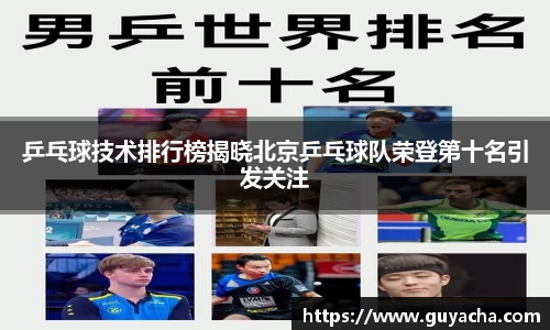 乒乓球技术排行榜揭晓北京乒乓球队荣登第十名引发关注